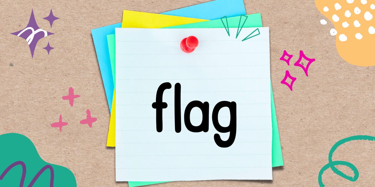 英語フレーズ　flag