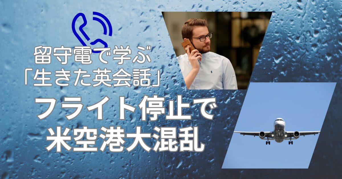 留守電で学ぶ「生きた会話」 フライト停止で米空港大混乱